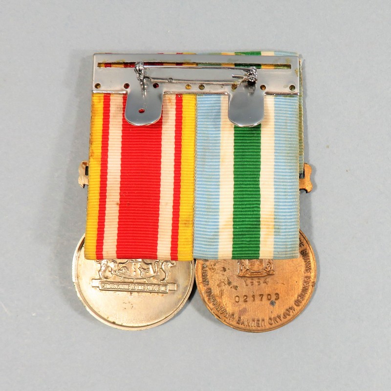 AFRIQUE DU SUD & BOPHTHATSWANA MEDAILLES DE L'UNITE DES FORCES ARMEES UNITAS MEDAL & GENERAL SERVICE MEDAL GSM °