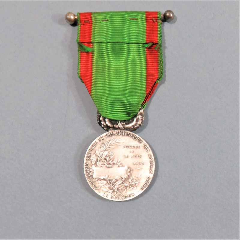 MEDAILLE DE L'ASSOCITION AMICALE ET PHILANTROPIQUE DES ANCIENS SPAHIS LE BURNOUS FONDEE LE 26 JUIN 1899 DEUXIEME TYPE