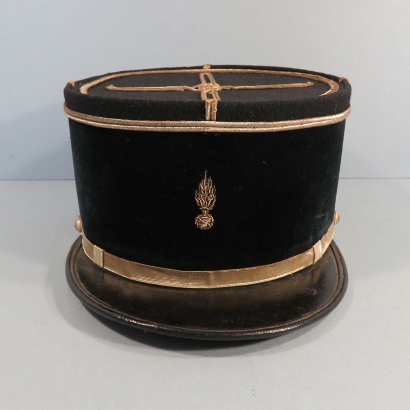 KEPI DE SOUS LIEUTENANT DES SAPEURS POMPIERS MODELE 1919 - 1931 TAILLE 59