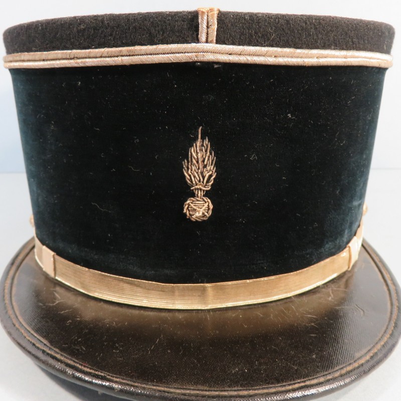 KEPI DE SOUS LIEUTENANT DES SAPEURS POMPIERS MODELE 1919 - 1931 TAILLE 59