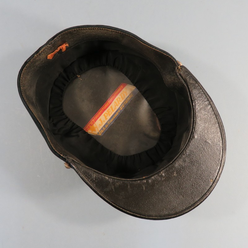 KEPI DE SOUS LIEUTENANT DES SAPEURS POMPIERS MODELE 1919 - 1931 TAILLE 59