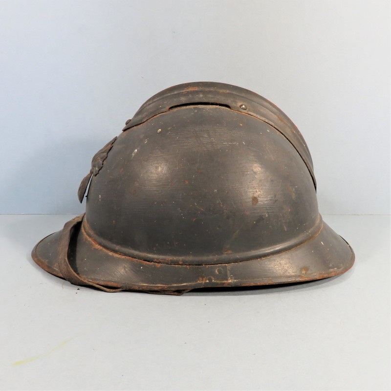 CASQUE ADRIAN MODELE 1915 INFANTERIE CAVALERIE LEGION COMPLET GUERRE 1914-1918 POILUS DE VERDUN JUS DE GRENIER