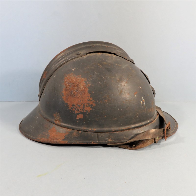 CASQUE ADRIAN MODELE 1915 INFANTERIE CAVALERIE LEGION COMPLET GUERRE 1914-1918 POILUS DE VERDUN JUS DE GRENIER