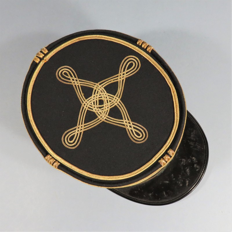 KEPI DE COMMANDANT DE L'ARTILLERIE SANS CHIFFRE ANNEES 1950 - 1960 TAILLE 57