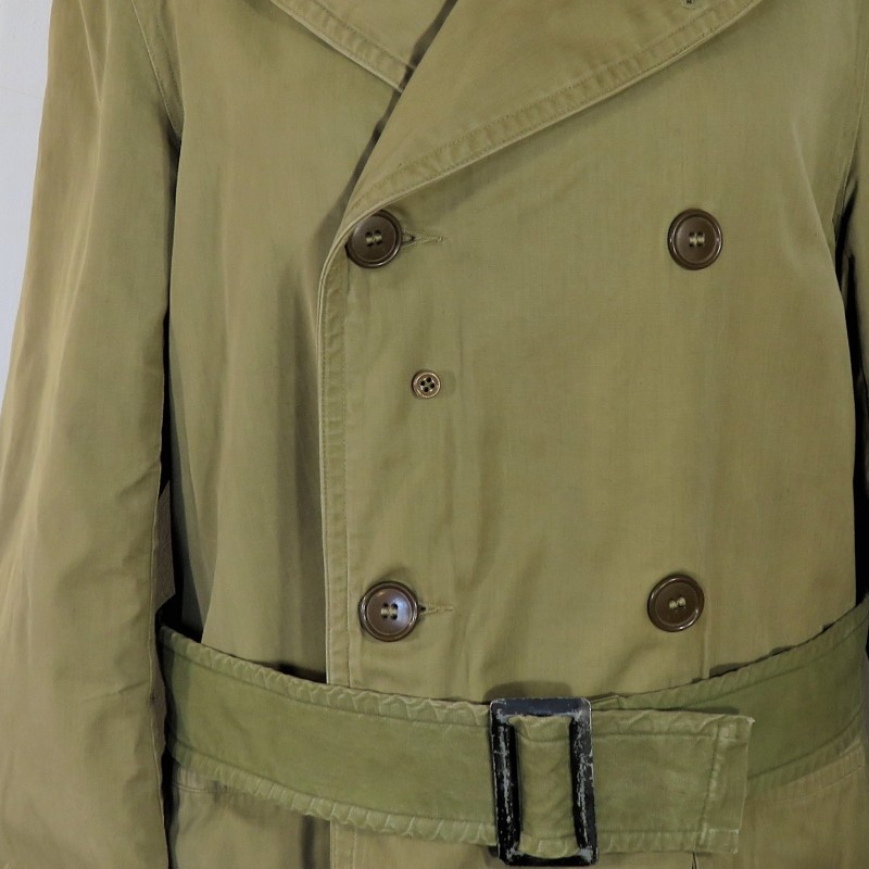 MANTEAU COURT OU 3/4 OVERCOAT US MODELE 1943 MACKINAW MAQUINO ARMEE FRANCAISE PARA 18 ème BPC GUERRE D'ALGERIE