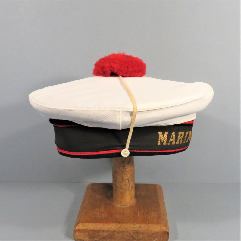 BACHI DE MARIN BANDEAU MARINE NATIONALE FRANCAISE 1970 AVEC MATRICULE TAILLE 55