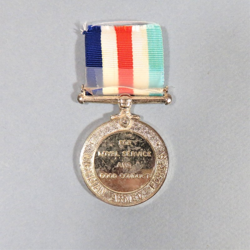 NIGERIA MEDAILLE DE L'ARMEE POUR LOYAL ET BON SERVICE LOYALSERVICE AND GOOD CONDUCT MEDAL °