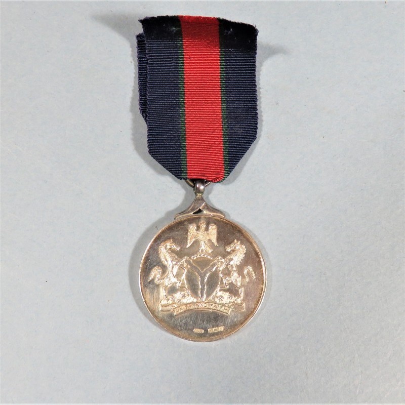 NIGERIA MEDAILLE DES SAPEURS POMPIERS POUR SERVICE MERITANT FIRE SERVICE MERITORIOUS MEDAL °