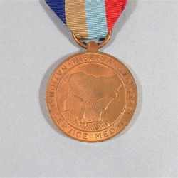 NIGERIA MEDAILLE AU SERVICE DE LA NATION PENDANT LA CRISE DU BIAFRA 1966-1970 NIGERIA NATIONAL SERVICE MEDAL INTERARMES °