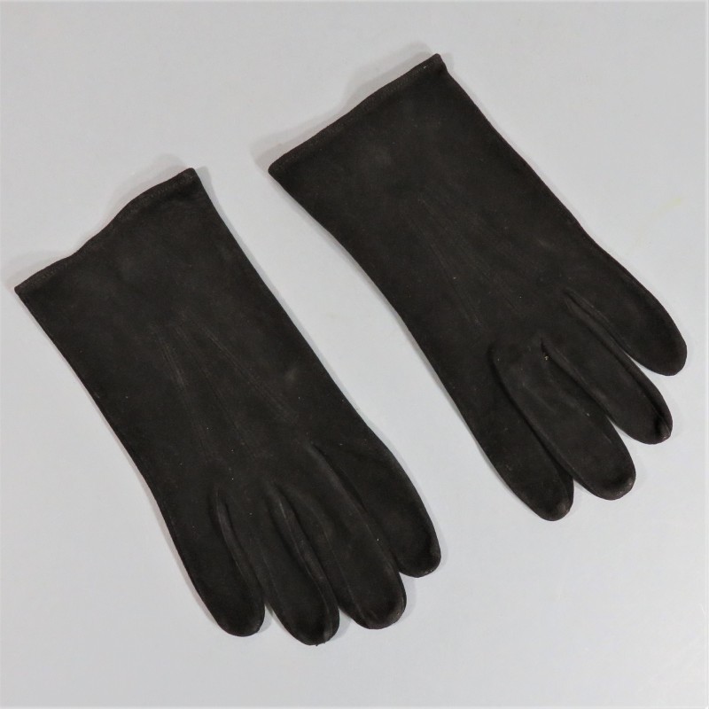 PAIRE DE GANTS EN CUIR NOIR POUR OFFICIERS TAILLE 8 CAVALERIE