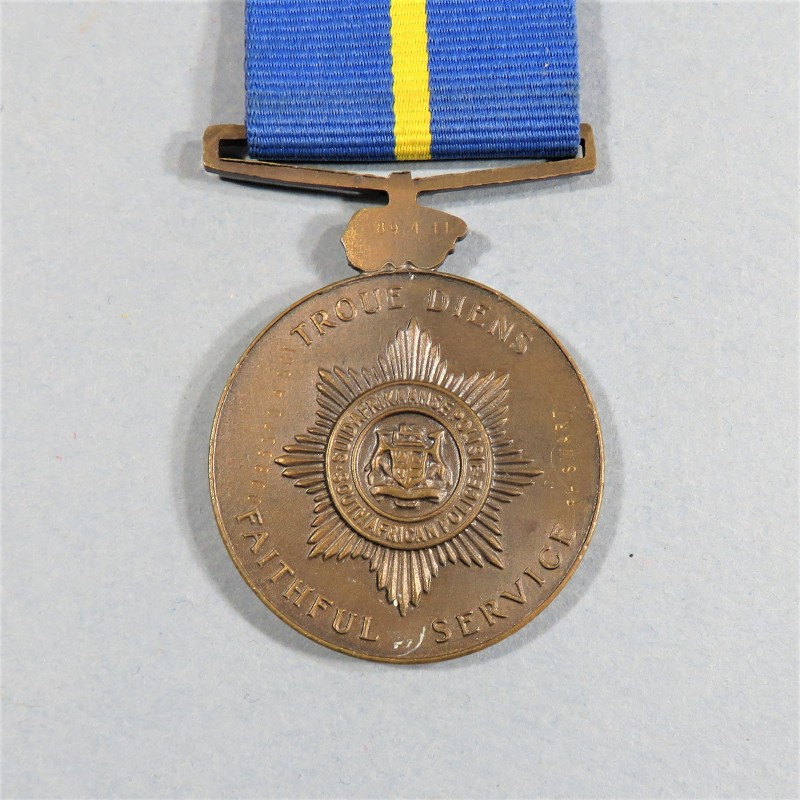 AFRIQUE DU SUD MEDAILLE DE SERVICE DANS LA POLICE FAITHFULL SOUTH AFRICA MEDAL