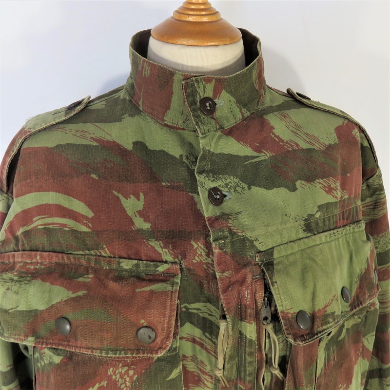 VESTE DE SAUT CAMOUFLEE DE PARACHUTISTE TAP MODELE 47/56 TROUPES AEROPORTEES LEGION ETRANGERE