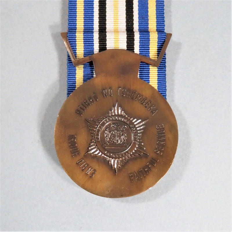 AFRIQUE DU SUD GAZANKULU MEDAILLE DE LA POLICE 10 ANS DE SERVICE SOUTH AFRICA POLICE FAITHFULL SERVICE 10 YEARS MEDAL °