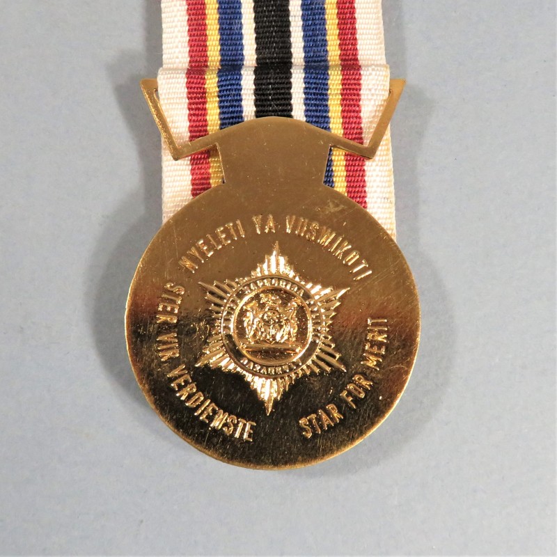 AFRIQUE DU SUD GAZANKULU MEDAILLE ETOILE DU MERITE DE LA POLICE 30 ANS SOUTH AFRICA MERIT STAR 30 YEARS MEDAL °