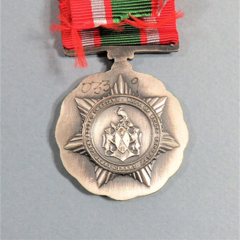 AFRIQUE DU SUD CISKEI MEDAILLE DE LA SECURITE DE L'ETAT SOUTH AFRICA STATE SECURITY SERVICE MEDAL °