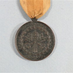 FRANCE MEDAILLE DU SIEGE DE ROME 1849 DEFENSEURS DE ROME NAPOLEON PRINCE PRESIDENT RUBAN EN ETAMINE