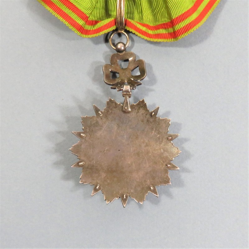 TUNISIE MEDAILLE DE COMMANDEUR DE L'ORDRE TUNISIEN DU NICHAN IFTIKHAR MUHAMMAD EL NACEUR 1906-1922