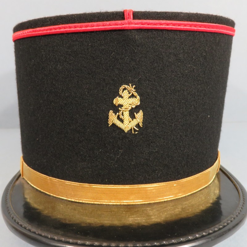 KEPI DE SOUS-OFFICIER INFANTERIE ET ARTILLERIE COLONIALE TROUPES DE MARINES ANCRE ANNEES 1960 -1970 TAILLE 55