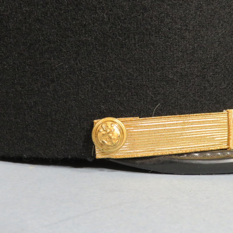 KEPI DE SOUS-OFFICIER INFANTERIE ET ARTILLERIE COLONIALE TROUPES DE MARINES ANCRE ANNEES 1960 -1970 TAILLE 55