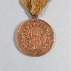 FRANCE MEDAILLE DU SIEGE DE ROME 1849 DEFENSEURS DE ROME NAPOLEON III PRINCE PRESIDENT RUBAN EN ETAMINE