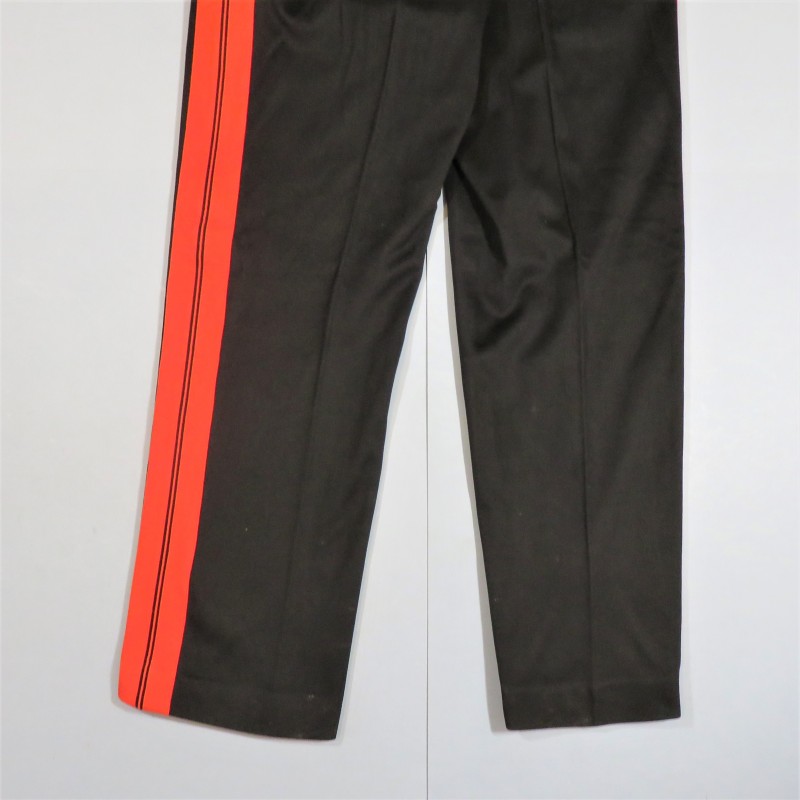 PANTALON D'OFFICIER REGIMENT D'ARTILLERIE OU ECOLE MILITAIRE TROISIEME REPUBLIQUE DRAP NOIR BANDES ROUGES TENUE 1893 ET 1931