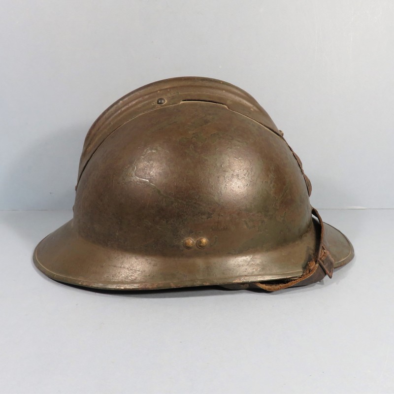 CASQUE TROUPE MODELE 1926 AVEC INSIGNE MODELE 1915 INFANTERIE CAVALERIE ET LEGION ETRANGERE CAMPAGNE 1939 1940