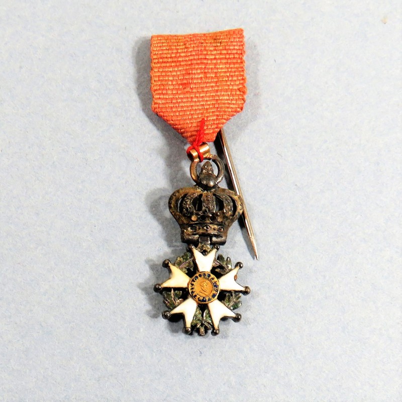 REDUCTION DE LA MEDAILLE DE CHEVALIER DE L'ORDRE DE LA LEGION D'HONNEUR RESTAURATION LOUIS XVIII ROI DE FRANCE 1814 °