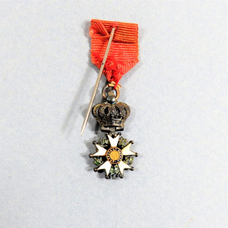 REDUCTION DE LA MEDAILLE DE CHEVALIER DE L'ORDRE DE LA LEGION D'HONNEUR RESTAURATION LOUIS XVIII ROI DE FRANCE 1814 °