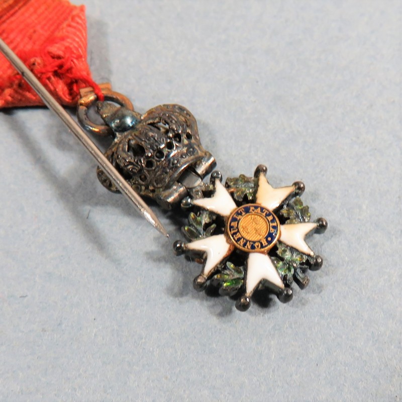 REDUCTION DE LA MEDAILLE DE CHEVALIER DE L'ORDRE DE LA LEGION D'HONNEUR RESTAURATION LOUIS XVIII ROI DE FRANCE 1814 °