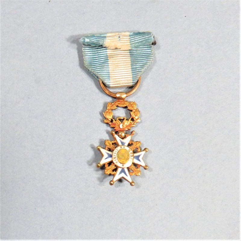 ESPAGNE REDUCTION EN OR DE LA MEDAILLE DE CHEVALIER DE L'ORDRE DCHARLES III OU DE L'INFANT D'ESPAGNE °