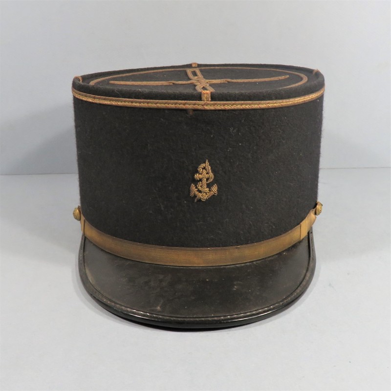 KEPI D'ADJUDANT CHEF INFANTERIE ET ARTILLERIE COLONIALE TROUPES DE MARINES ANCRE ANNEES 1960 -1970 TAILLE 55