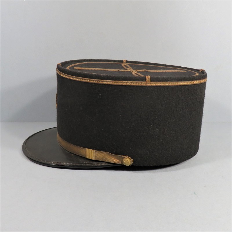 KEPI D'ADJUDANT CHEF INFANTERIE ET ARTILLERIE COLONIALE TROUPES DE MARINES ANCRE ANNEES 1960 -1970 TAILLE 55