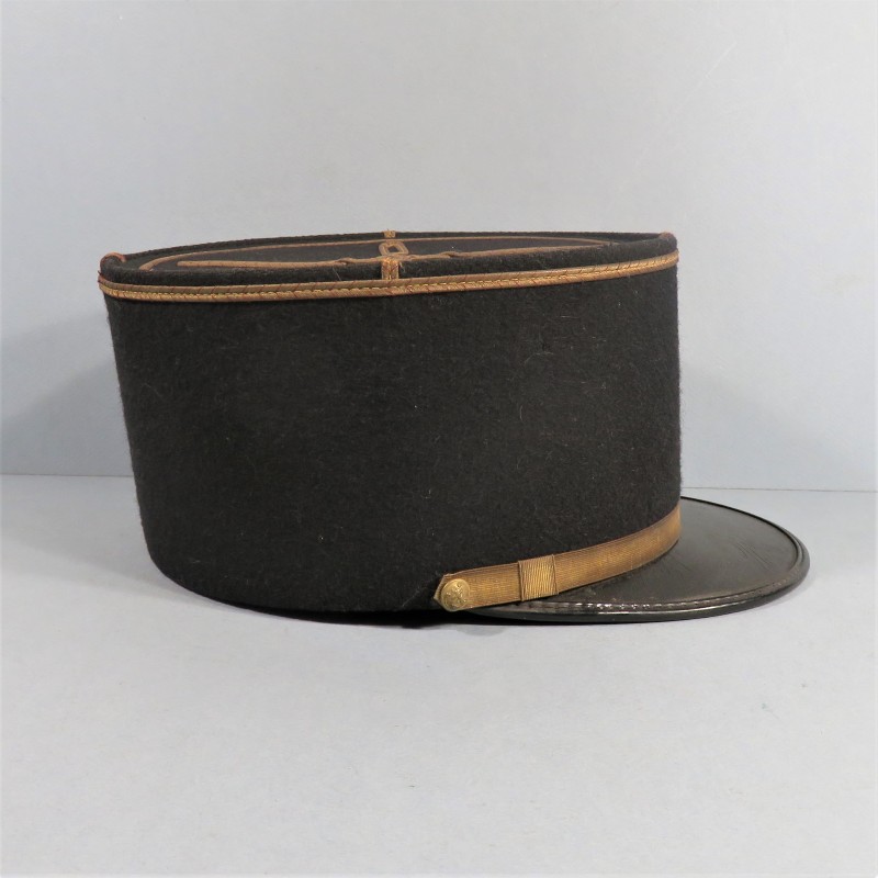 KEPI D'ADJUDANT CHEF INFANTERIE ET ARTILLERIE COLONIALE TROUPES DE MARINES ANCRE ANNEES 1960 -1970 TAILLE 55