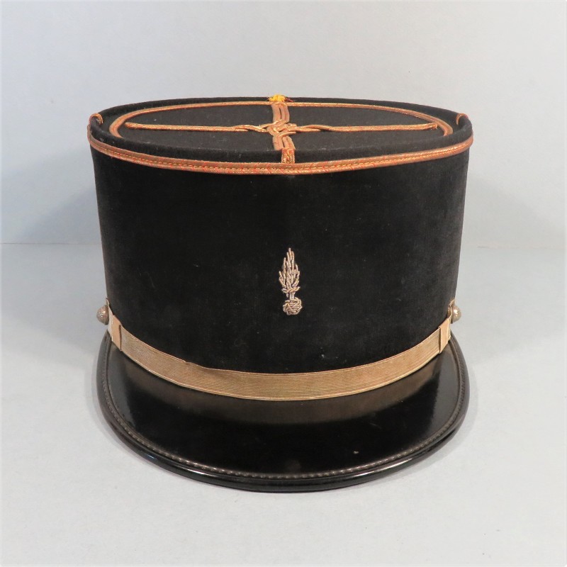 KEPI D'ADJUDANT DES SAPEURS POMPIERS FABRICATION RECENTE 1970 TAILLE 56