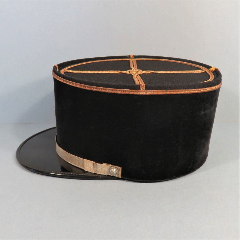 KEPI D'ADJUDANT DES SAPEURS POMPIERS FABRICATION RECENTE 1970 TAILLE 56