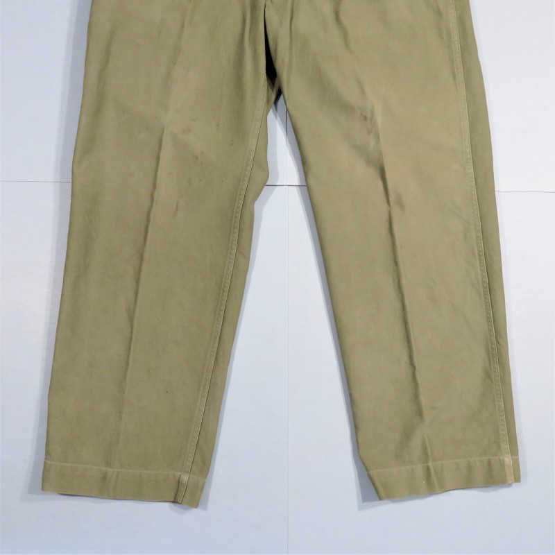 PANTALON US MODELE 1943 BOUTONS FER POUR THEATRE DES OPERATIONS EUROPEEN SECOND TYPE AVANT 1945