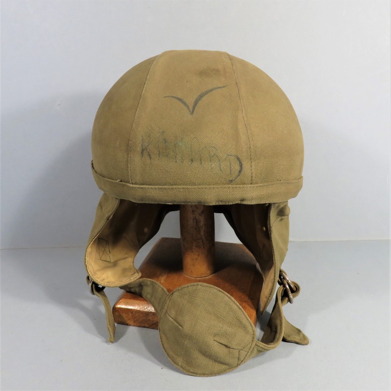 CASQUE D'ENTRAINEMENT GUENEAU PARACHUTISTE TAP ANNEES 1950 ARMEE FRANCAISE TAMPONNE 1953 T 54 GENO