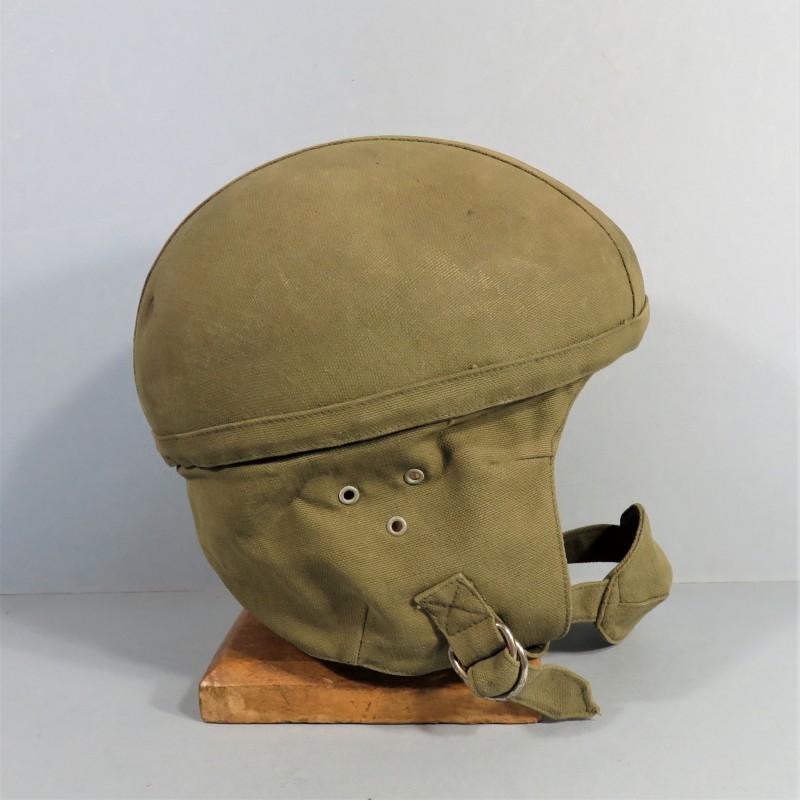 CASQUE D'ENTRAINEMENT GUENEAU PARACHUTISTE TAP ANNEES 1950 ARMEE FRANCAISE TAMPONNE 1953 T 54 GENO