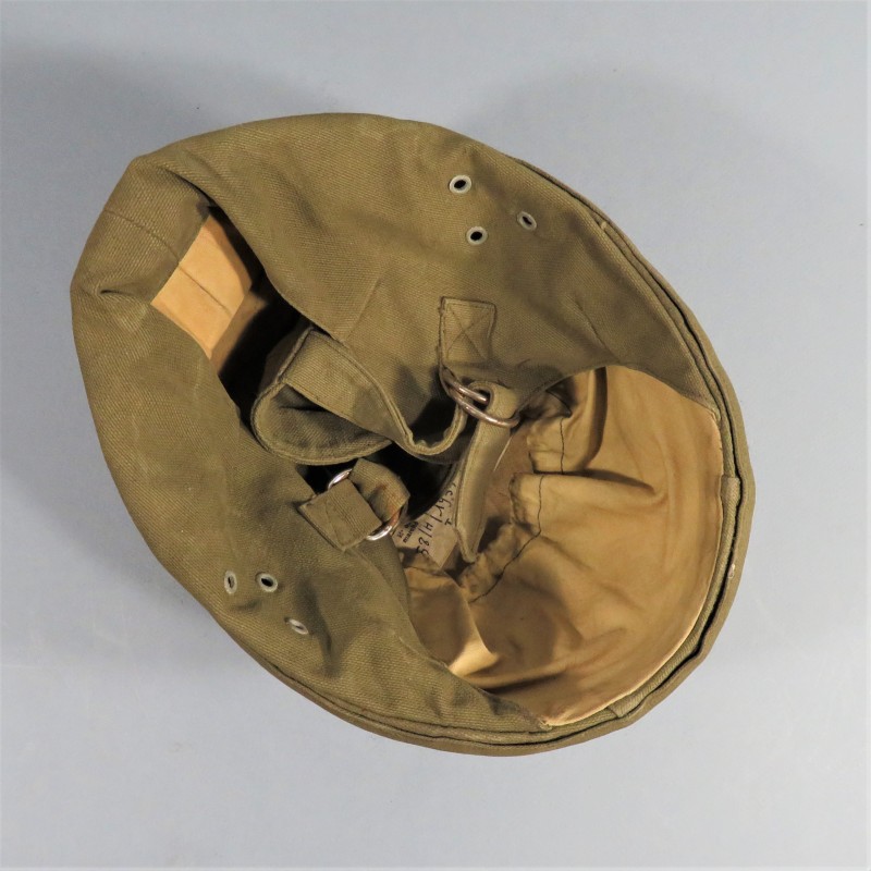 CASQUE D'ENTRAINEMENT GUENEAU PARACHUTISTE TAP ANNEES 1950 ARMEE FRANCAISE TAMPONNE 1953 T 54 GENO