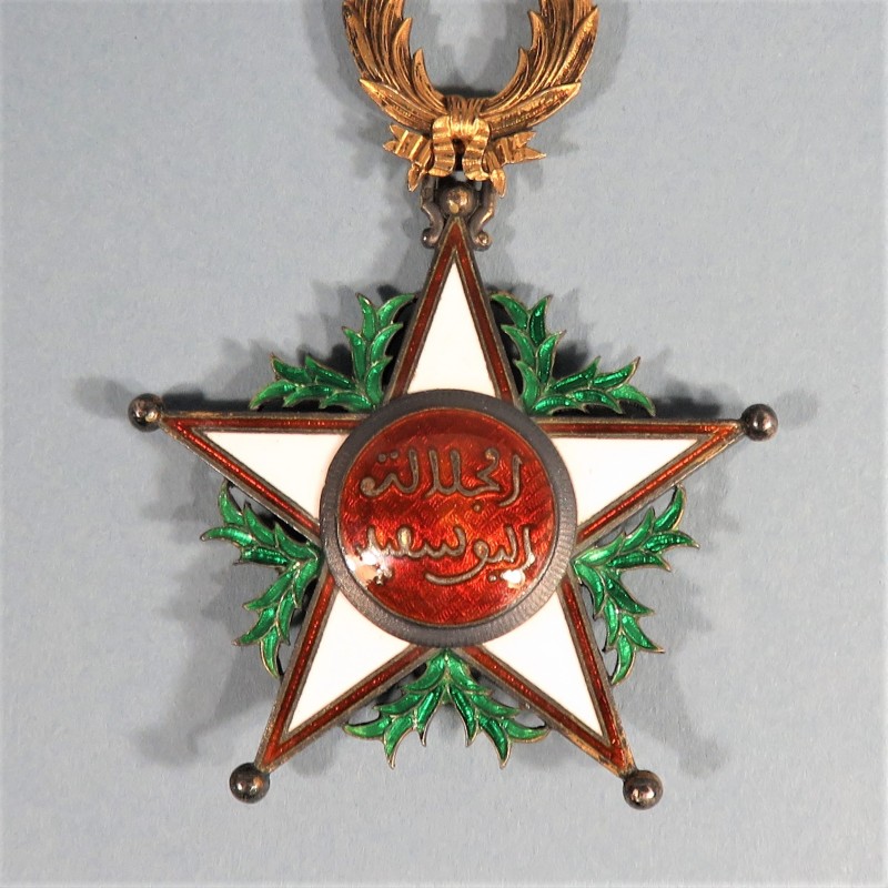 MAROC MEDAILLE DE COMANDEUR DE L'ORDRE DU OUISSAM ALAOUITE WISSAM ORDER OF MOROCCO COMMANDER MEDAL