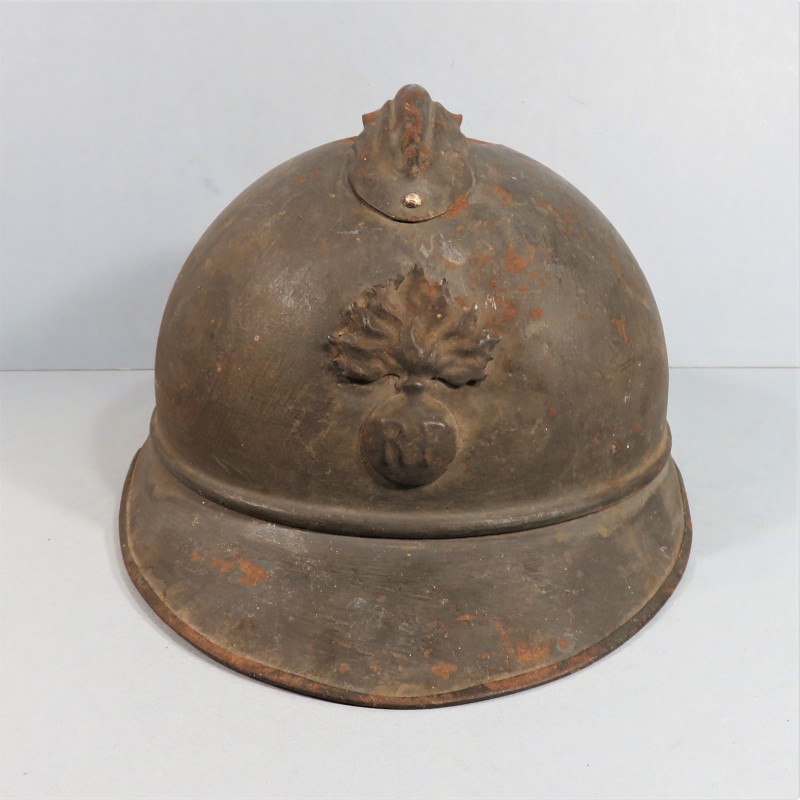 CASQUE ADRIAN MODELE 1915 INFANTERIE CAVALERIE LEGION COMPLET GUERRE 1914-1918 POILUS DE VERDUN JUS DE GRENIER