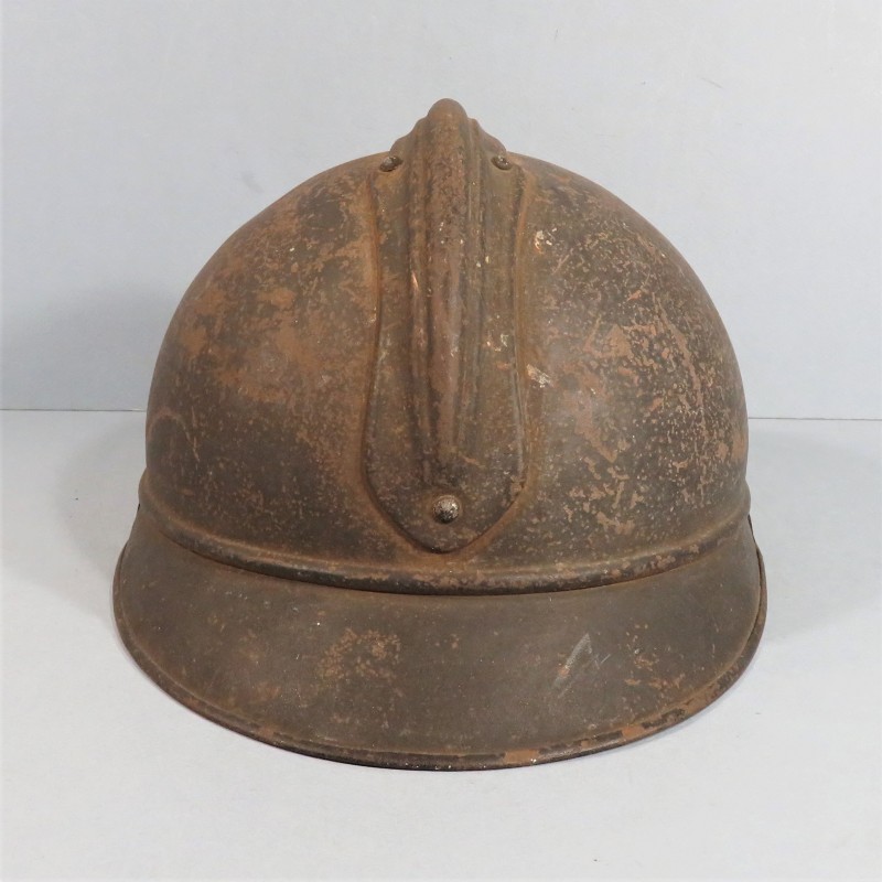 CASQUE ADRIAN MODELE 1915 GENIE COMPLET GUERRE 1914-1918 POILUS DE VERDUN JUS DE GRENIER