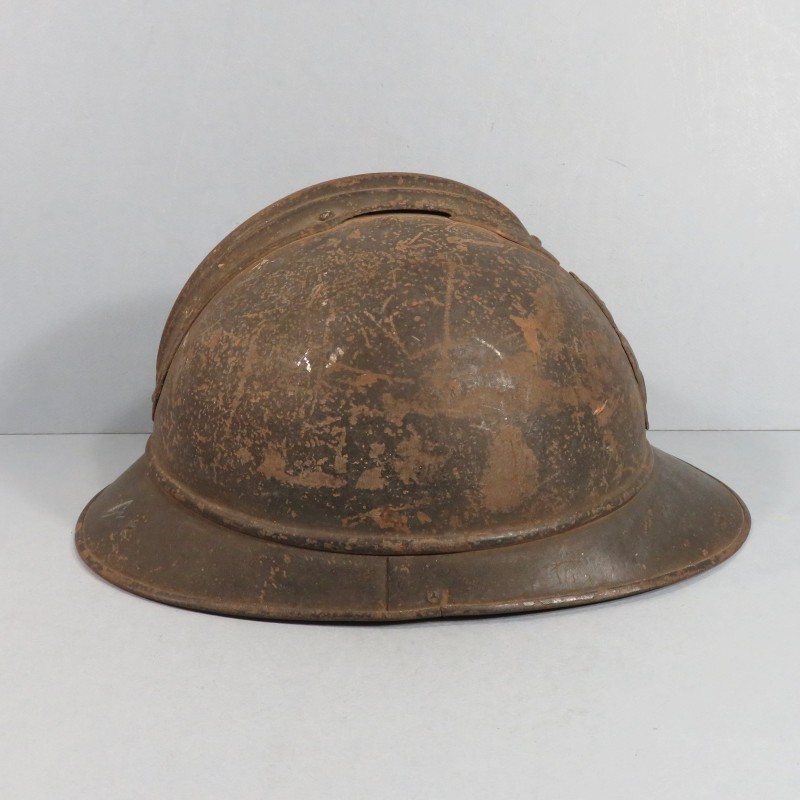 CASQUE ADRIAN MODELE 1915 GENIE COMPLET GUERRE 1914-1918 POILUS DE VERDUN JUS DE GRENIER