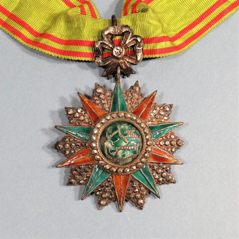 TUNISIE MEDAILLE DE COMMANDEUR DE L'ORDRE TUNISIEN DU NICHAN IFTIKHAR MUHAMMAD EL NACEUR 1906-1922