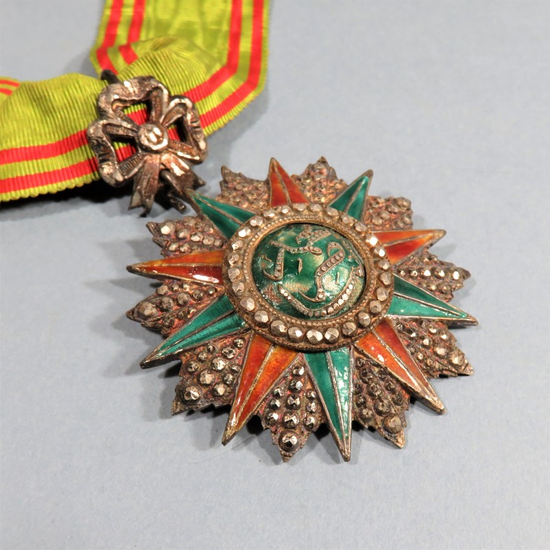 TUNISIE MEDAILLE DE COMMANDEUR DE L'ORDRE TUNISIEN DU NICHAN IFTIKHAR MUHAMMAD EL NACEUR 1906-1922