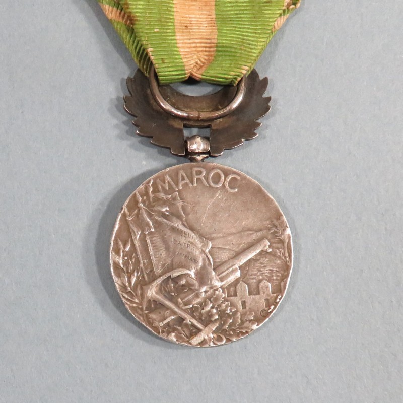 FRANCE MEDAILLE COMMEMORATIVE DES OPERATIONS DE PACIFICATION AU MAROC 1907 ET 1912 AVEC BARRATTE HAUT - GUIR