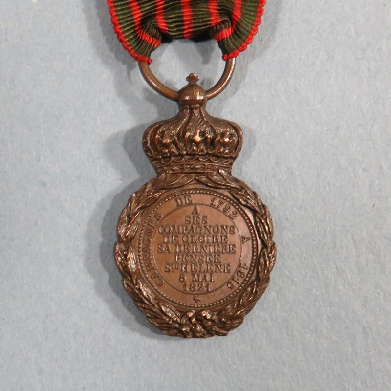 REDUCTION QUART DE TAILLE MEDAILLE DE STE HELENE NAPOLEON Ier 1821 A SES COMPAGNONS DE GLOIRE