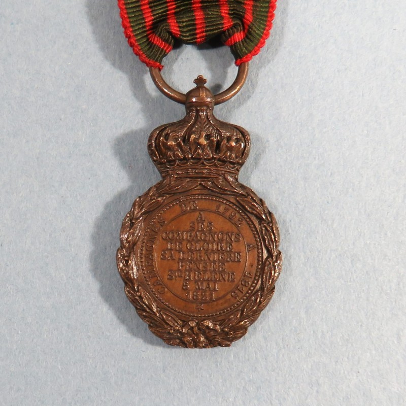 REDUCTION QUART DE TAILLE MEDAILLE DE STE HELENE NAPOLEON Ier 1821 A SES COMPAGNONS DE GLOIRE