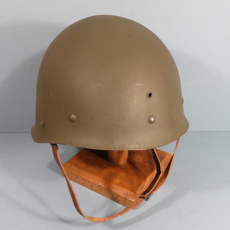 CASQUE FRANCAIS MODELE 1951 FILET CREVETTES DE CAMOUFLAGE CASQUE LOURD DATE 1953 ET LINER 1954 TAP LEGION ETRANGERE TTA