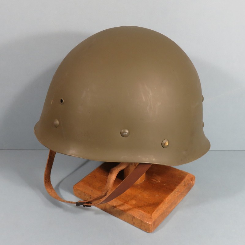 CASQUE FRANCAIS MODELE 1951 FILET CREVETTES DE CAMOUFLAGE CASQUE LOURD DATE 1953 ET LINER 1954 TAP LEGION ETRANGERE TTA